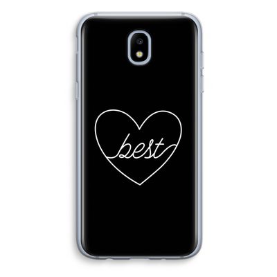 Best heart black: Samsung Galaxy J5 (2017) Transparant Hoesje