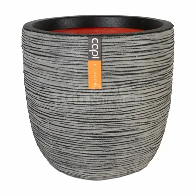 Capi Pot Bol Rib Ø43cm Antraciet