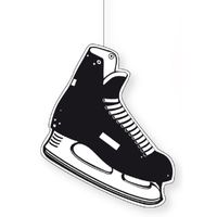 Hangdecoratie ijshockey schaats 25 x 27 cm   - - thumbnail