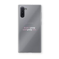 uzelf graag zien: Samsung Galaxy Note 10 Transparant Hoesje