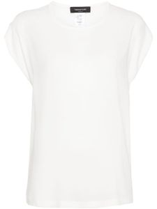 Fabiana Filippi t-shirt en crêpe - Blanc