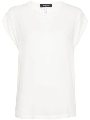 Fabiana Filippi t-shirt en crêpe - Blanc