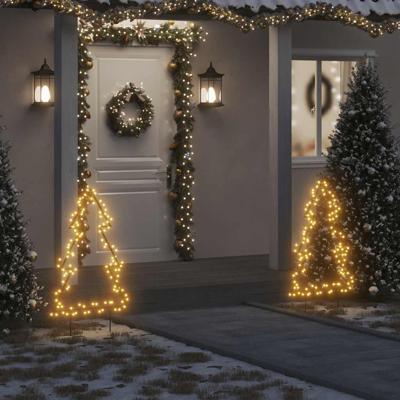 VidaXL Kerstverlichting kerstboom met grondpinnen 115 led&apos;s 90 cm