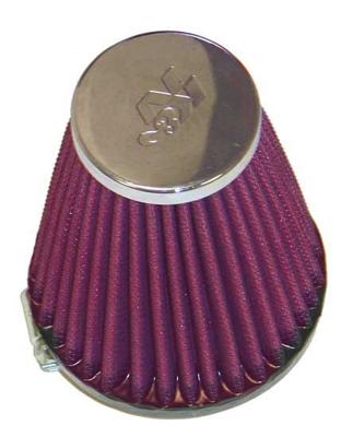 K&N Luchtfilter universeel verchroomd, Universele luchtfilters voor de moto, RC-1920