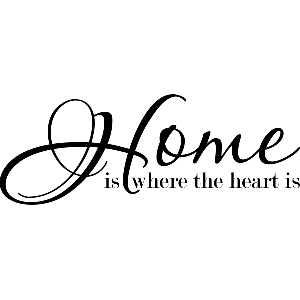 Home is where - Muursticker