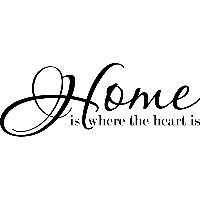 Home is where - Muursticker - thumbnail