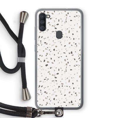 Terrazzo N°14: Samsung Galaxy A11 Transparant Hoesje met koord