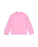 HEMA Kindertop broderie roze (roze)