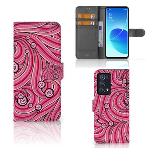 OPPO Reno 6 Pro Plus 5G Hoesje Swirl Pink