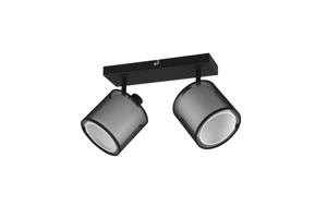 Trio Zwarte plafondlampBurton 2-lichts - 811400232