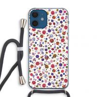 Planets Space: iPhone 12 mini Transparant Hoesje met koord Planets Space: iPhone 12 mini Transparant Hoesje met koord