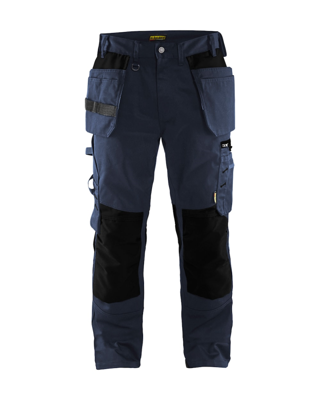 Blåkläder Werkbroek met spijkerzakken 15551860 | Donker marineblauw/Zwart | Maat D112 - 7330509590287