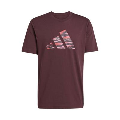 Heren-T-Shirt met Korte Mouwen Adidas M C CAMO LOGO T JI6769 Kastanjebruin - Maat: XXL