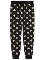 Dolce & Gabbana Kids pantalon de jogging à logo DG - Noir