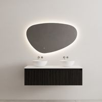 Onderkast Gliss Design Timotheus 120 CM Incl. Topplaat Black Veneer - thumbnail