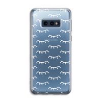 Wimpers: Samsung Galaxy S10e Transparant Hoesje