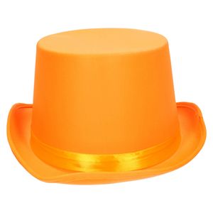 Fiestas Guirca verkleed hoge hoed - oranje - voor volwassenen   -