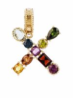 Dolce & Gabbana pendentif Rainbow Alaphabet X en or 18ct orné de pierres variées - thumbnail