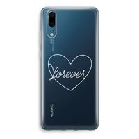 Forever heart pastel: Huawei P20 Transparant Hoesje