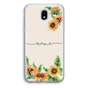 Zonnebloemen: Samsung Galaxy J5 (2017) Transparant Hoesje