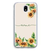 Zonnebloemen: Samsung Galaxy J5 (2017) Transparant Hoesje