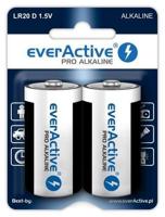 Alkaline batterijen everActive Pro Alkaline LR20 D - blister 2 stuks