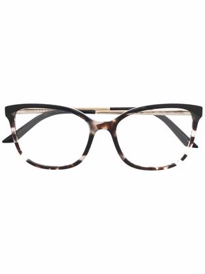 Prada Eyewear lunettes de vue à monture papillon - Noir