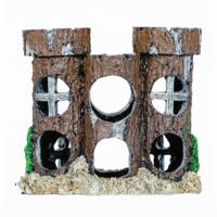 Superfish Deco Round Castle M - Handgeschilderd Middeleeuws Kasteel Aquarium Decor Eco-Friendly