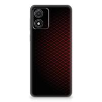 Motorola Moto E13 | TPU bumper | Geruit Rood