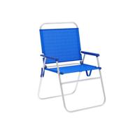 Marbueno Vouwstoel Aluminium Blauw Strand en Zwembad 52X56X80 cm 10245