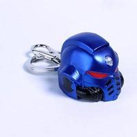 Warhammer 40K Metal Keychain Space Marine Primaris Helmet Ultramarine - Damaged packaging