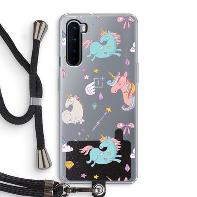 Fantasiewereld: OnePlus Nord Transparant Hoesje met koord