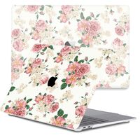 Lunso MacBook Pro 13 inch M1/M2 (2020-2022) cover hoes - case - Pink Roses - thumbnail