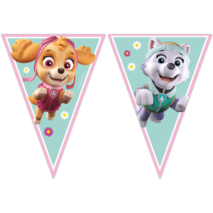 Vlaggenlijn Paw Patrol Skye en Everest (2,3m)