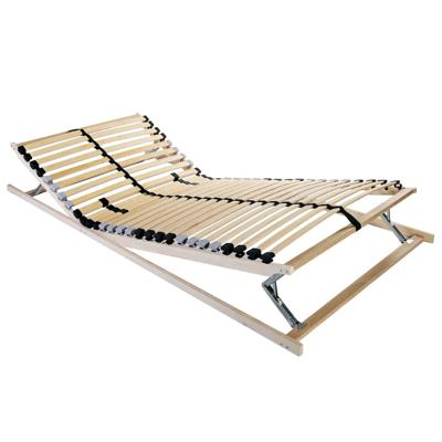 Lamelbodem Bruin en Zwart en Grijs 120 x 190 cm Hout en Metaal