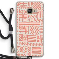 Marrakech Pink: Samsung Galaxy A3 (2016) Transparant Hoesje met koord