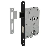 Intersteel dag- en nachtslot - doornmaat 50 mm - cilinder - 55 mm - zwart gelakt