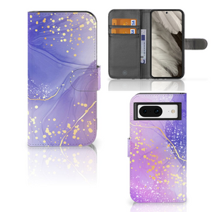 Hoesje voor Google Pixel 8 Watercolor Paars