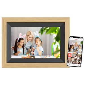 Braun Phototechnik DigiFrame 10B WiFi Digitale WiFi-fotolijst 25.7 cm 10.1 inch Energielabel: C (A - G) 1280 x 800 Pixel 32 GB Beuken