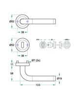 Krukgarn LAGOS rvs mat/glans