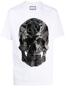 Philipp Plein t-shirt SS Snake à col rond - Blanc