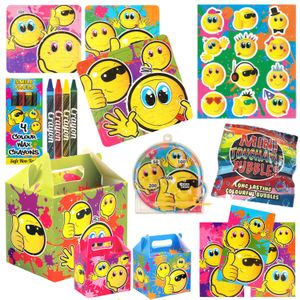 10 STUKS KANT-EN-KLARE Gevulde SMILEY Traktatiedozen