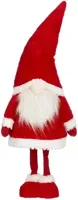 Decoratie gnoom l30b21h80cm rood Decoratie gnoom l30b21h80cm rood