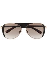 Jimmy Choo Eyewear lunettes de soleil Rave à monture pilote - Marron