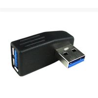 USB 3.0 A Male to Female adapter,right angled - thumbnail