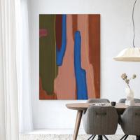 Urban Cotton Wandkleed 'Tajo' 145 x 190cm in Frame - black
