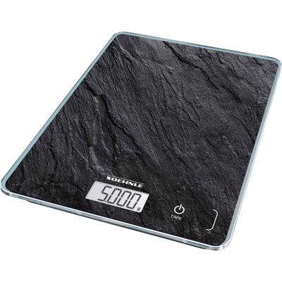 Soehnle Page Compact 300 Slate Keukenweegschaal Digitaal Antraciet 200 x 150 x 13