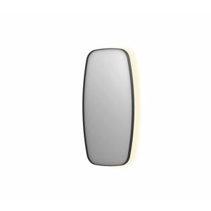 Spiegel INK SP30 40x4x80 cm incl. Indirect LED-Verlichting Rondom en Spiegelverwarming Mat Zwart