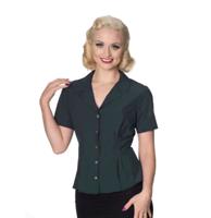 Banned Astrid Blouse Teal-M