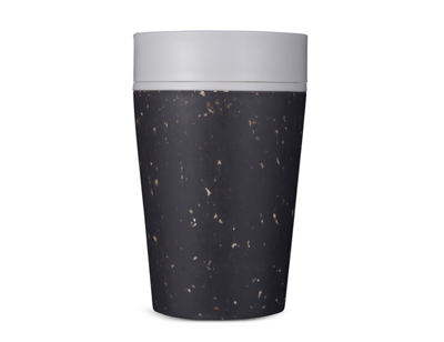 Circular&Co. Koffiebeker - circular cup - zwart/wit - 227 ml